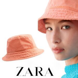 ZARA | Coral | BUCKET HAT